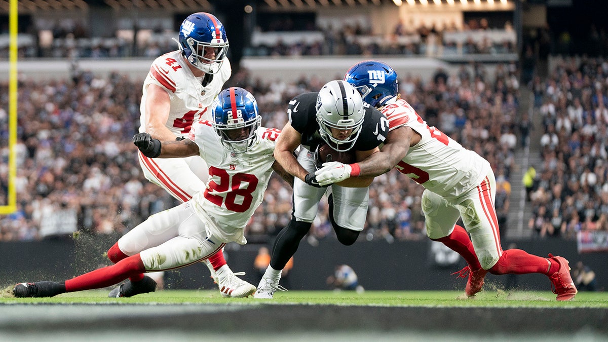 Hunter Renfrow tackled