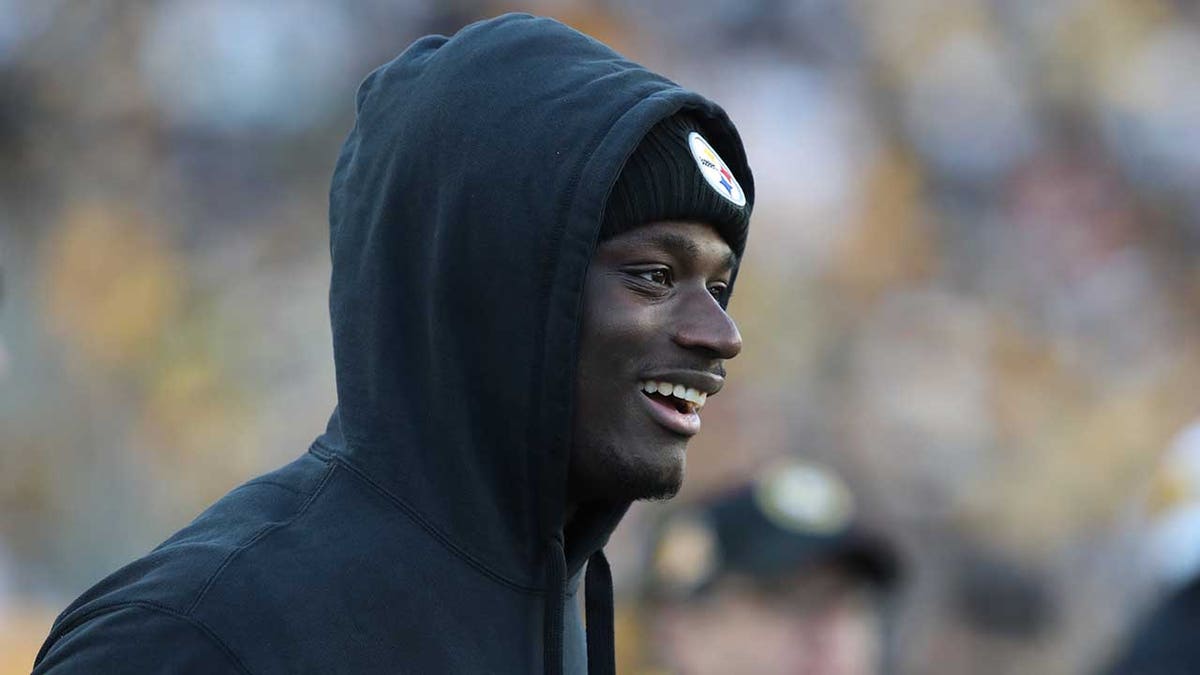 George Pickens smiles