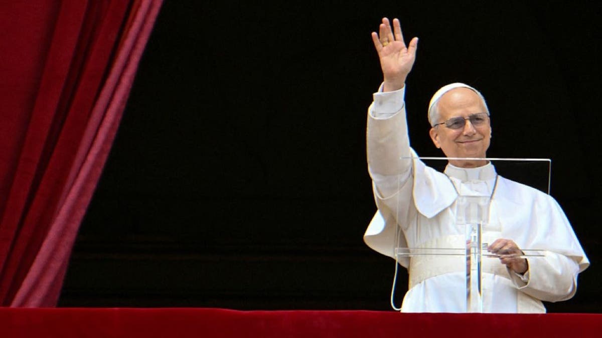 Pope Leo XIV delivers the Regina Caeli prayer from the main central loggia balcony of St Peter's basilica in The Vatican, on May 11, 2025. (Photo by Alberto PIZZOLI / AFP) (Photo by ALBERTO PIZZOLI/AFP via Getty Images)