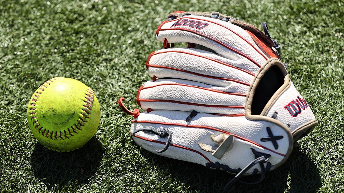A general photo of a glove and ball