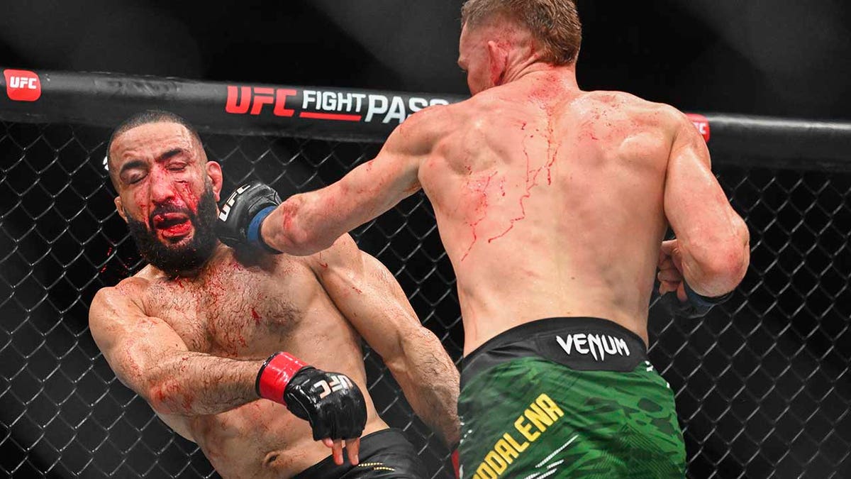 Belal Muhammad gets a punch