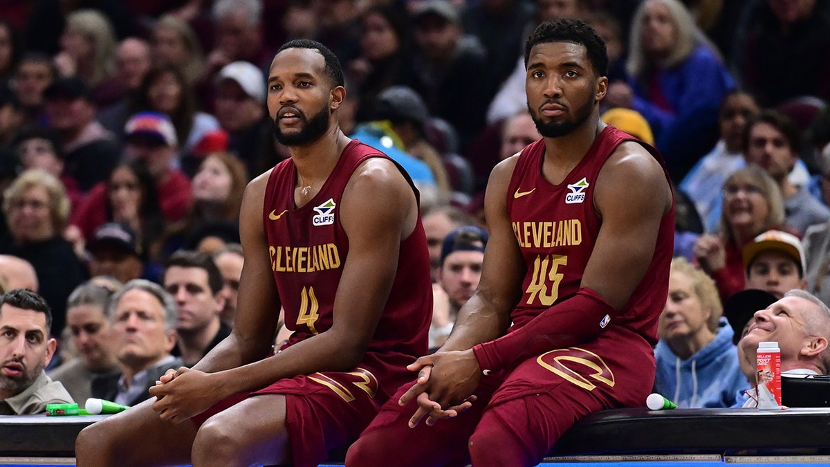 Evan Mobley and Donovan Mitchell