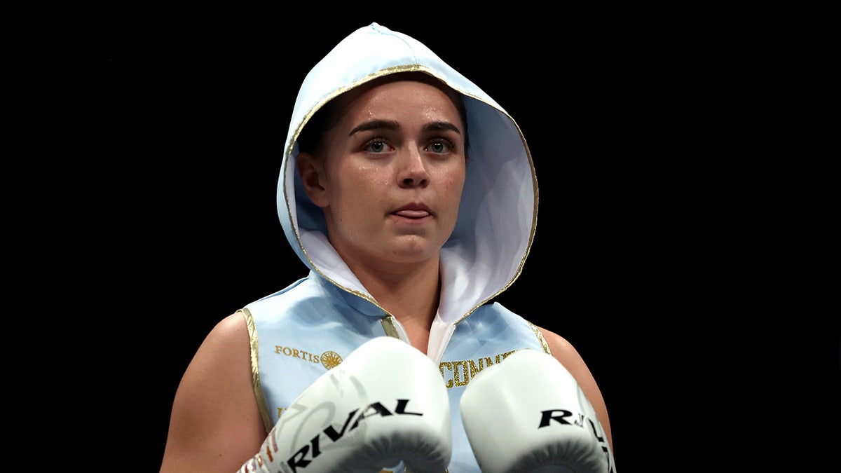 Georgia O'Connor looks on