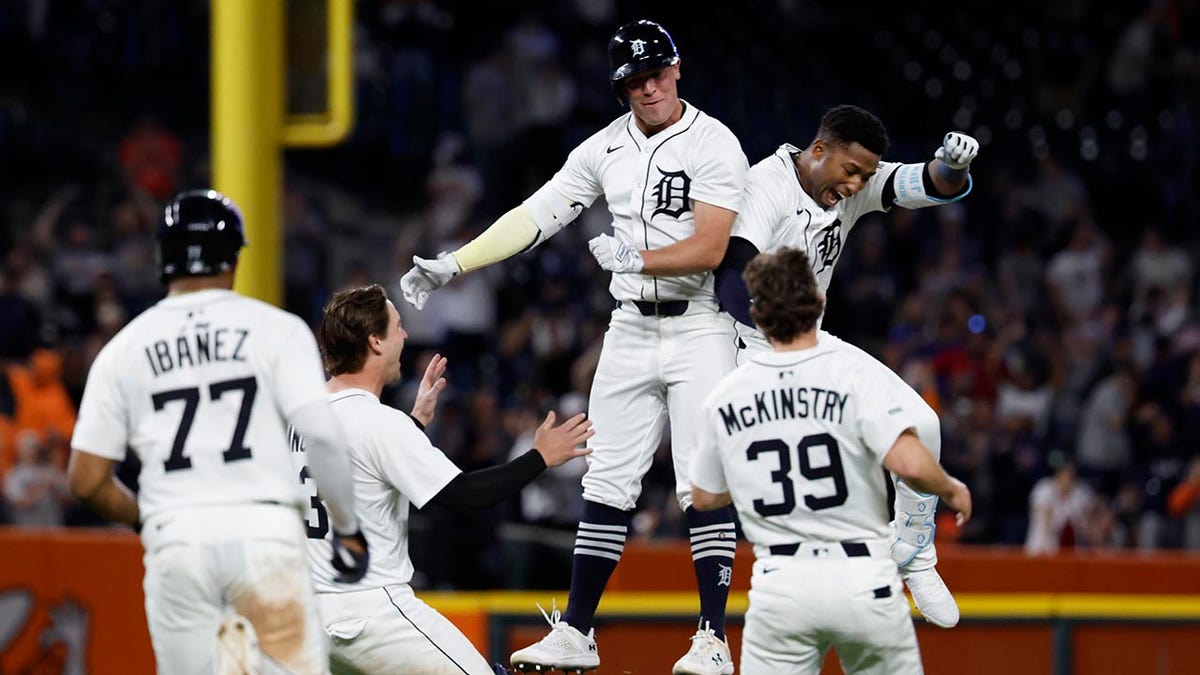 Detroit Tigers celebrate