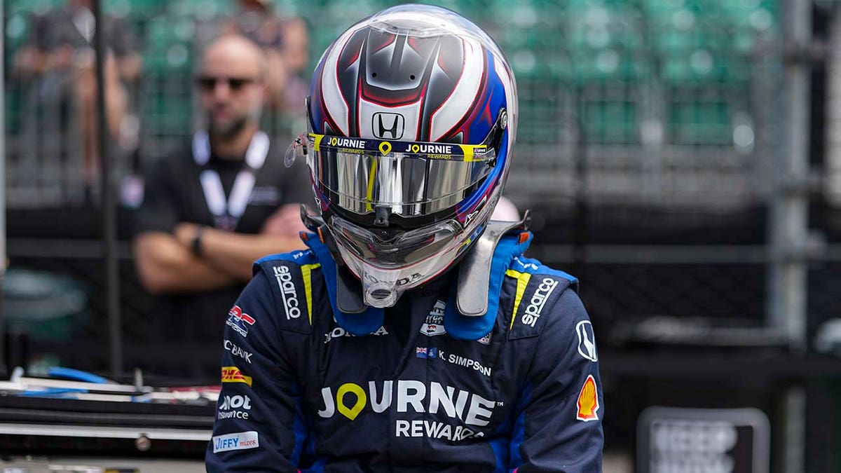 Kyffin Simpson in the pits