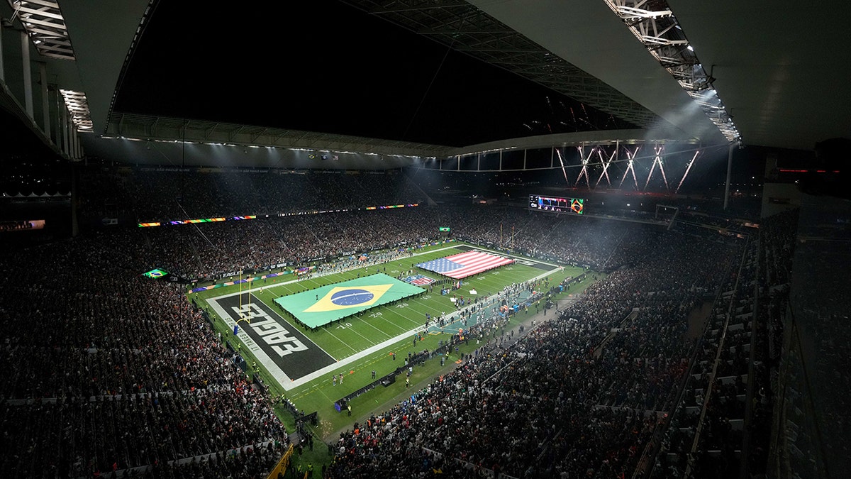 General field view of NFL's Brazil game