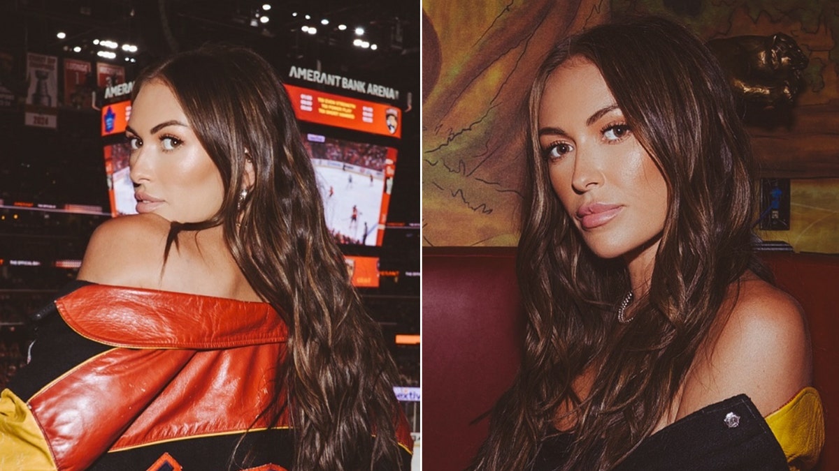 Paulina Gretzky at a Panthers game