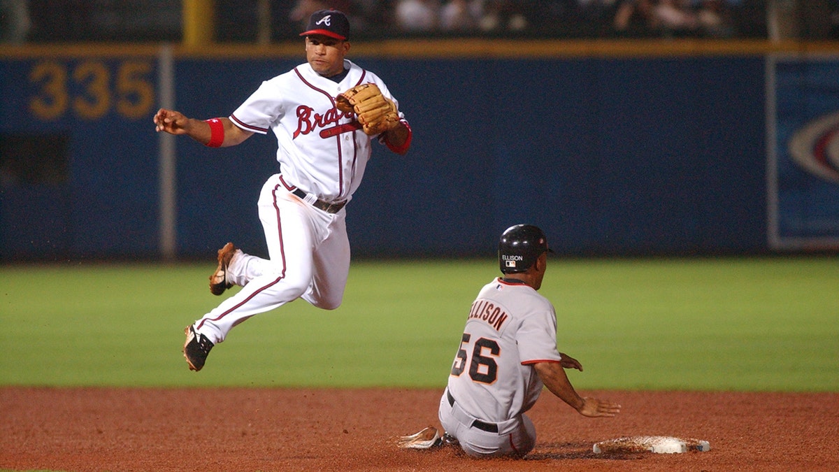 Rafael Furcal with the Braves