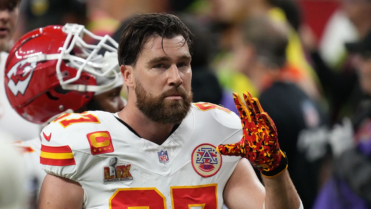 Travis Kelce at Super Bowl LIX