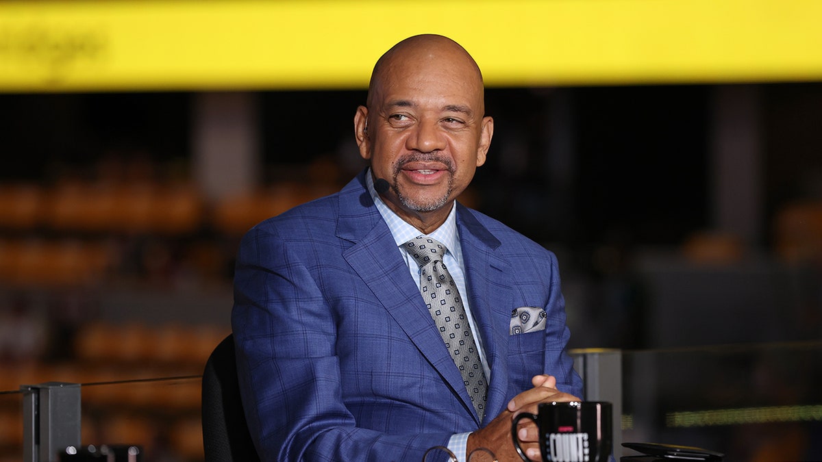 Michael Wilbon on an ESPN set