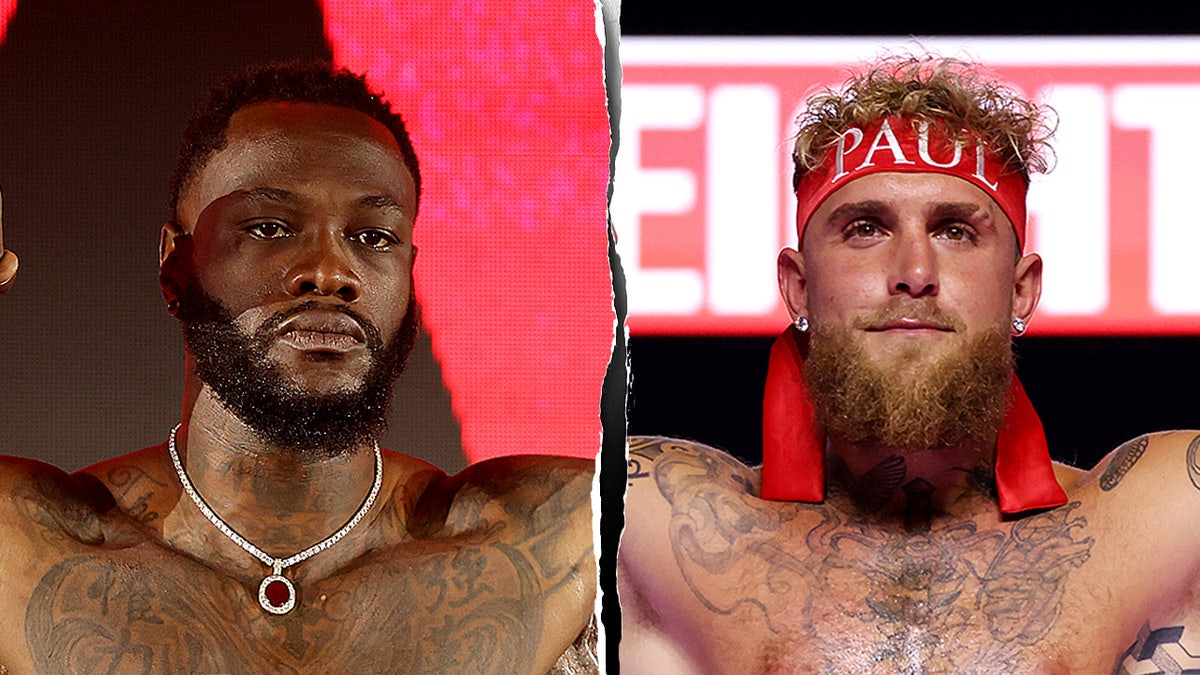 Deontay Wilder and Jake Paul
