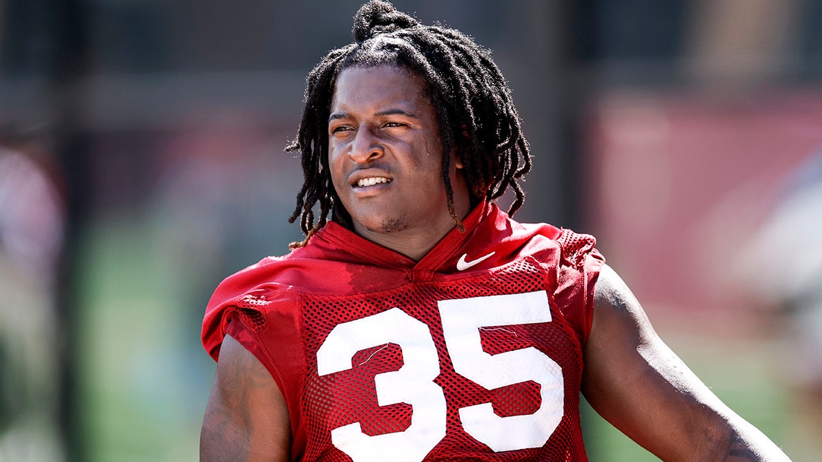 Ethan Pritchard in training camp